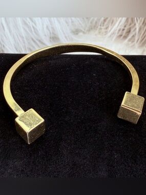 J. Crew Classic Moderist Goldtone Cuff Bracelet